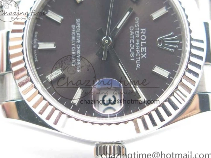 0115 GoodFit Datejust 31mm 278275 SS BP Maker Best Edition Gray Stick Markers Dial on SS President Bracelet 3089